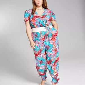 Floral Jumpsuit in Vibrant Colors